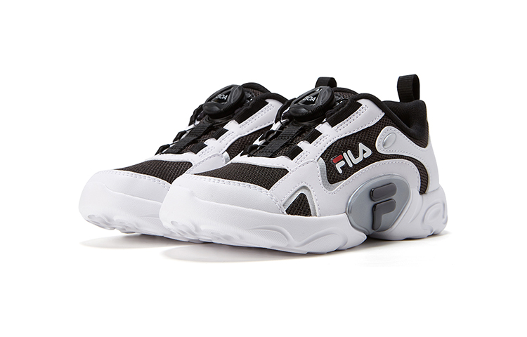 Lookbook (PS) Zapatillas FILA Clásicas Retro Running 'Negro Blanco' K14B041101FWS