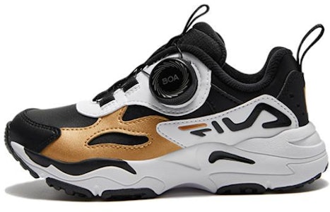 (PS) 휠라 클래식 보아 빈티지 슈즈 '블랙 화이트 골드' K14B341191PBG Buy (PS) 휠라 클래식 보아 빈티지 슈즈 '블랙 화이트 골드' K14B341191PBG