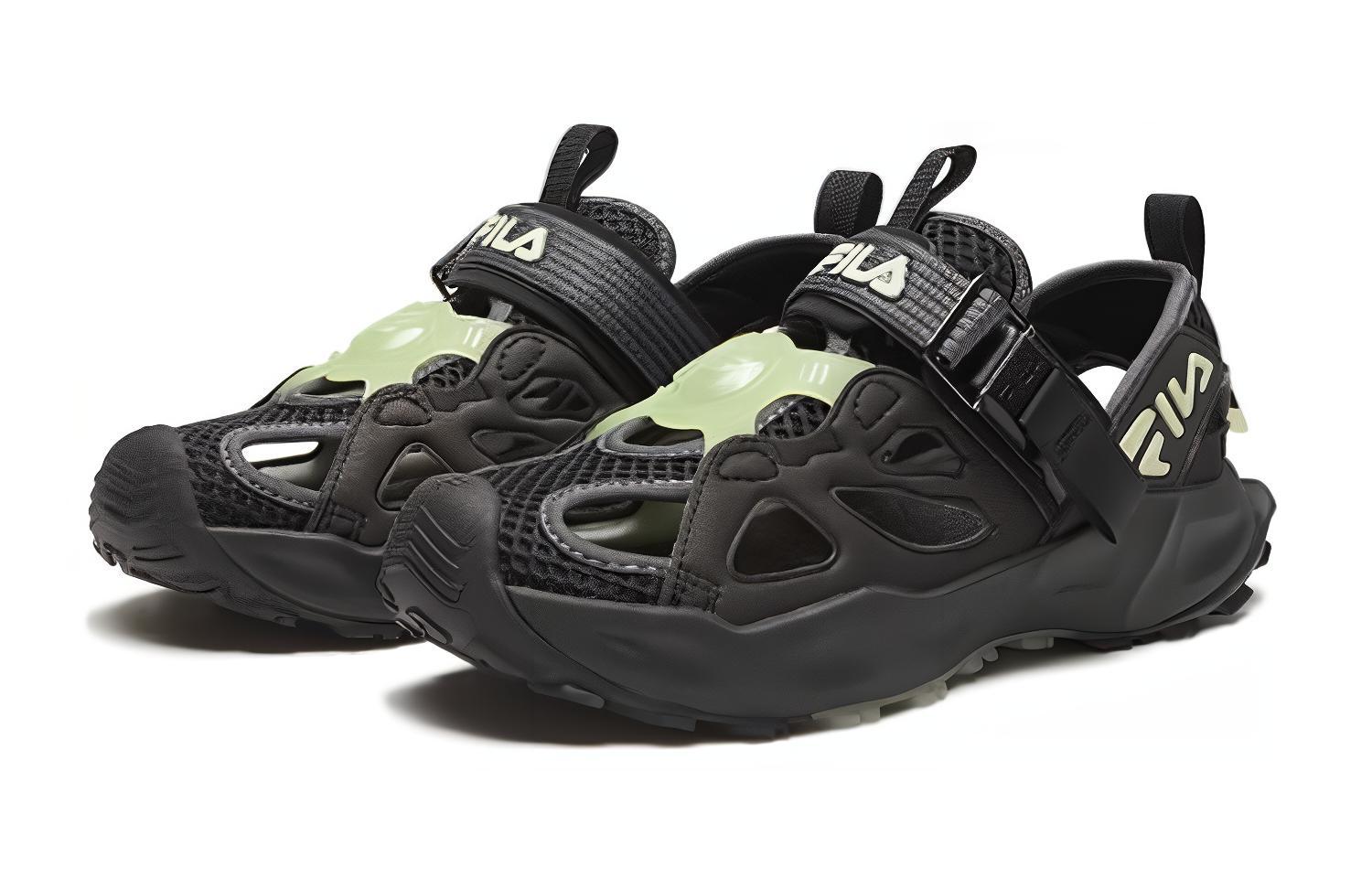Order (PS) Sandalias FILA Comfort 'Negro Verde' K55B423801FBD