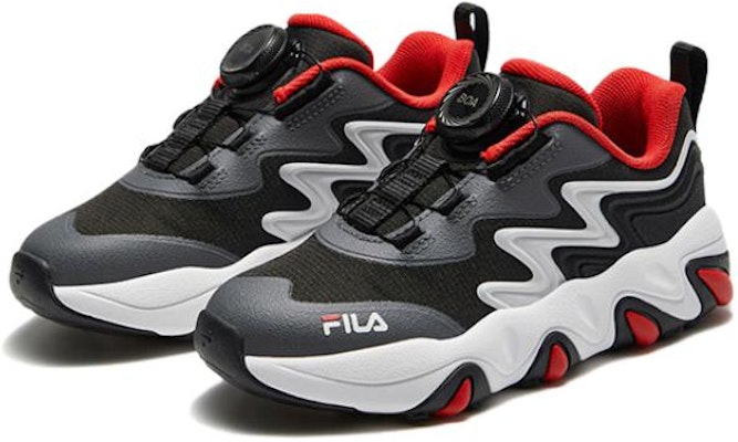 (Preschool) FILA Comfort Versatile Non-slip Durable Sports Casual Shoes 'Black Grey' K14B242502FBC Lookbook (Preschool) FILA Comfort Versatile Non-slip Durable Sports Casual Shoes 'Black Grey' K14B242502FBC