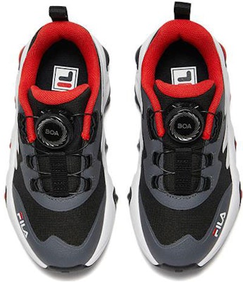 (Preschool) FILA Comfort Versatile Non-slip Durable Sports Casual Shoes 'Black Grey' K14B242502FBC Shop (Preschool) FILA Comfort Versatile Non-slip Durable Sports Casual Shoes 'Black Grey' K14B242502FBC