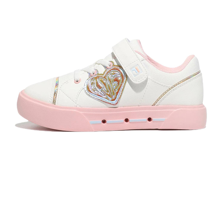 (Preschool) FILA Como 'White Low-Top' 3XM02354F_650