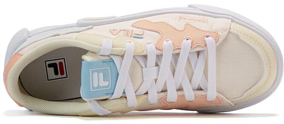 (Preschool) FILA Court Deluxe 'Milk White Peach Pink' K15B321303FGT Purchase (Preschool) FILA Court Deluxe 'Milk White Peach Pink' K15B321303FGT