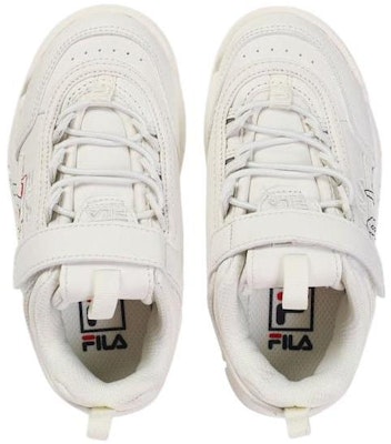 兒童 FILA斐樂 Kids Disruptor 2 防滑耐磨 低幫 運動休閒鞋 米白色 Shop 兒童 FILA斐樂 Kids Disruptor 2 防滑耐磨 低幫 運動休閒鞋 米白色