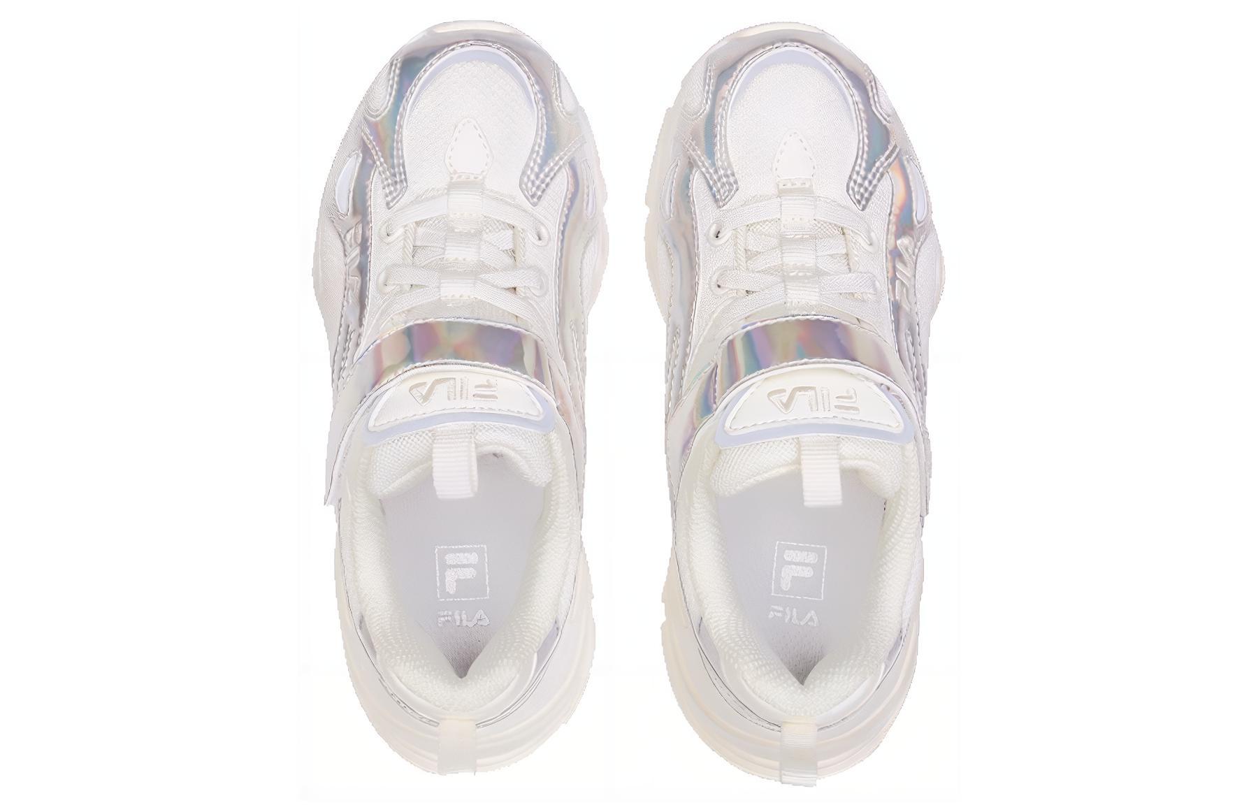 Shop (Preschool) FILA Disruptor 'White Silver' 3XM01336D_071