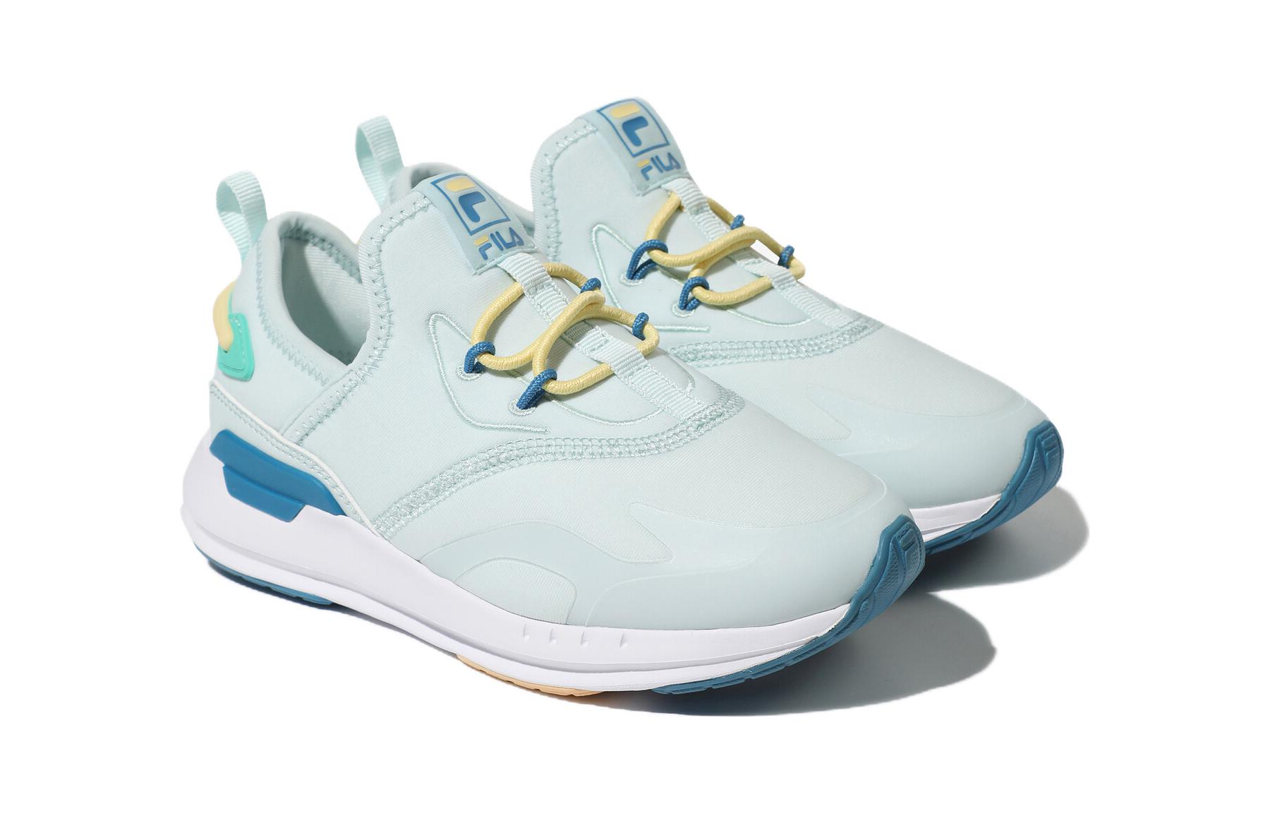 Lookbook 中童 FILA斐萊 Elite Baloko v2 Kd 舒適運動 防滑耐磨 低筒 兒童跑步鞋 藍色 韓版