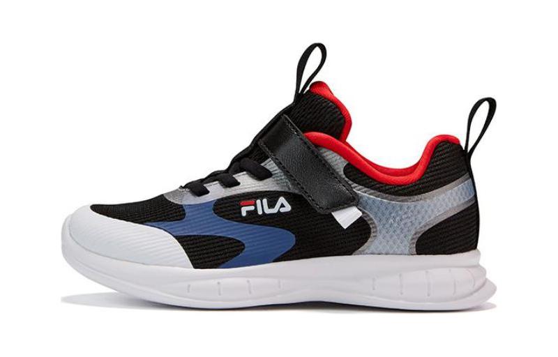 Buy 中童 FILA斐樂 耐磨透氣 兒童訓練鞋 黑藍紅