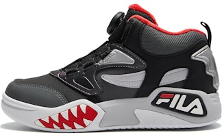 (Youth) FILA FUSION Desperado Vintage Shoes 'Black Grey Red' K15B341308FBD (Youth) FILA FUSION Desperado Vintage Shoes 'Black Grey Red' K15B341308FBD