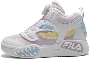 (Preschool) FILA FUSION Desperado Vintage Basketbal Shoes 'White Lilac' K14G341203FWL (Preschool) FILA FUSION Desperado Vintage Basketbal Shoes 'White Lilac' K14G341203FWL