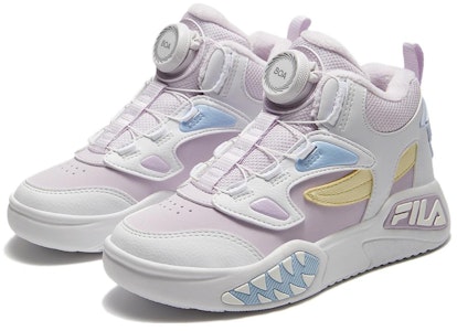 中童 FILA FUSION 斐樂潮牌 Desperado 舒適 耐磨輕便 中幫 兒童籃球鞋 白紫色 Lookbook 中童 FILA FUSION 斐樂潮牌 Desperado 舒適 耐磨輕便 中幫 兒童籃球鞋 白紫色