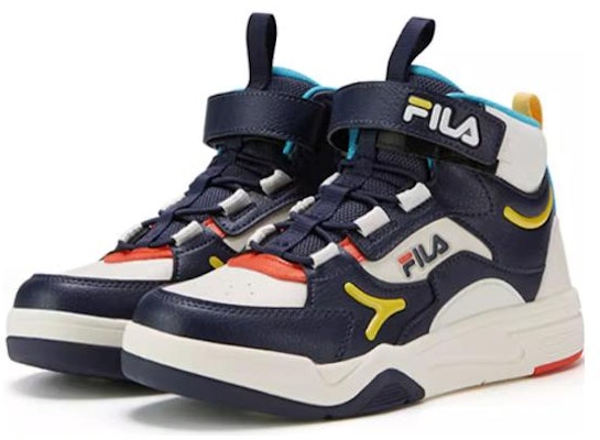 (Preschool) FILA High-Top Sneakers 'Dark Grey Milk White' K15B241304FMG Lookbook (Preschool) FILA High-Top Sneakers 'Dark Grey Milk White' K15B241304FMG