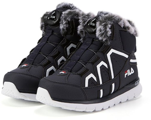 (Preschool) FILA High-Top Snow Boots 'Black White' K54G142296FWN Lookbook (Preschool) FILA High-Top Snow Boots 'Black White' K54G142296FWN