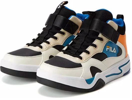 (JR) FILA Sepatu Skate Tinggi Kasual 'Putih Hitam Oranye' K55B141301PBO Lookbook (JR) FILA Sepatu Skate Tinggi Kasual 'Putih Hitam Oranye' K55B141301PBO