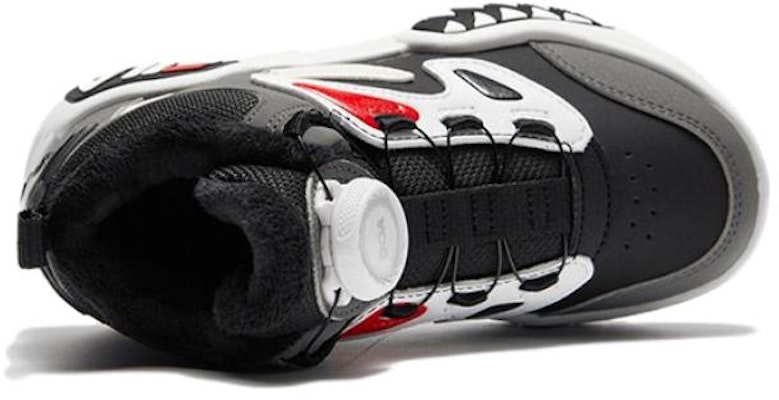 (Preschool) FILA Lifestyle High-Top Basketball Shoes 'Grey Black' K14B341203FBW Shop (Preschool) FILA Lifestyle High-Top Basketball Shoes 'Grey Black' K14B341203FBW