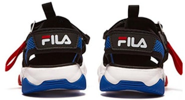 中童 FILA斐乐 耐磨回彈兒童涼鞋 黑藍 Shop 中童 FILA斐乐 耐磨回彈兒童涼鞋 黑藍