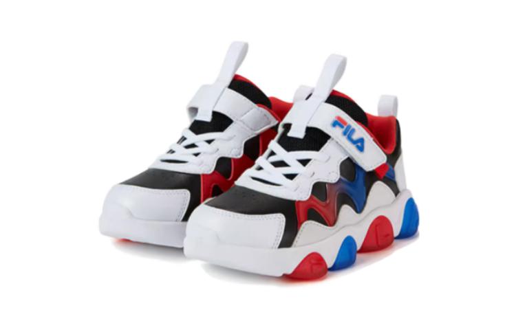 Lookbook (PS) 휠라 라이트업 로우탑 러닝화 (검/빨) K14B311601FBR