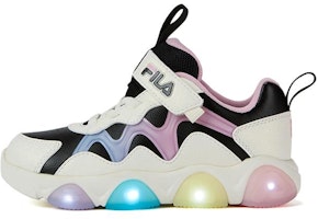 (Preschool) FILA Light-Up Low-Top Running Sneakers 'Milk White' K14B311601FBG (Preschool) FILA Light-Up Low-Top Running Sneakers 'Milk White' K14B311601FBG