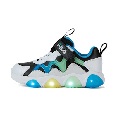 (PS) FILA Light Up Low 'White Black'
