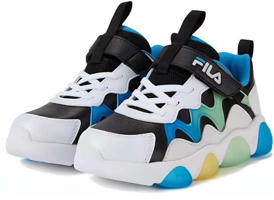 (Preschool) FILA Light Up Low 'White Black' K14B311601FBW Lookbook (Preschool) FILA Light Up Low 'White Black' K14B311601FBW