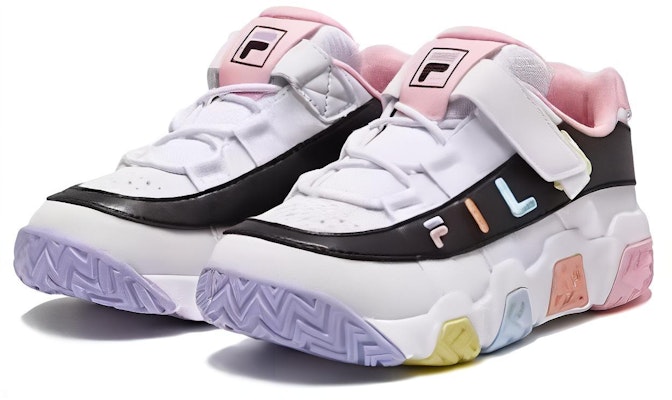 (PS) 휠라 로우탑 농구화 '화이트 멀티' (Fila 로우탑 농구화 '화이트 멀티') K64B331204PWB Lookbook (PS) 휠라 로우탑 농구화 '화이트 멀티' (Fila 로우탑 농구화 '화이트 멀티') K64B331204PWB