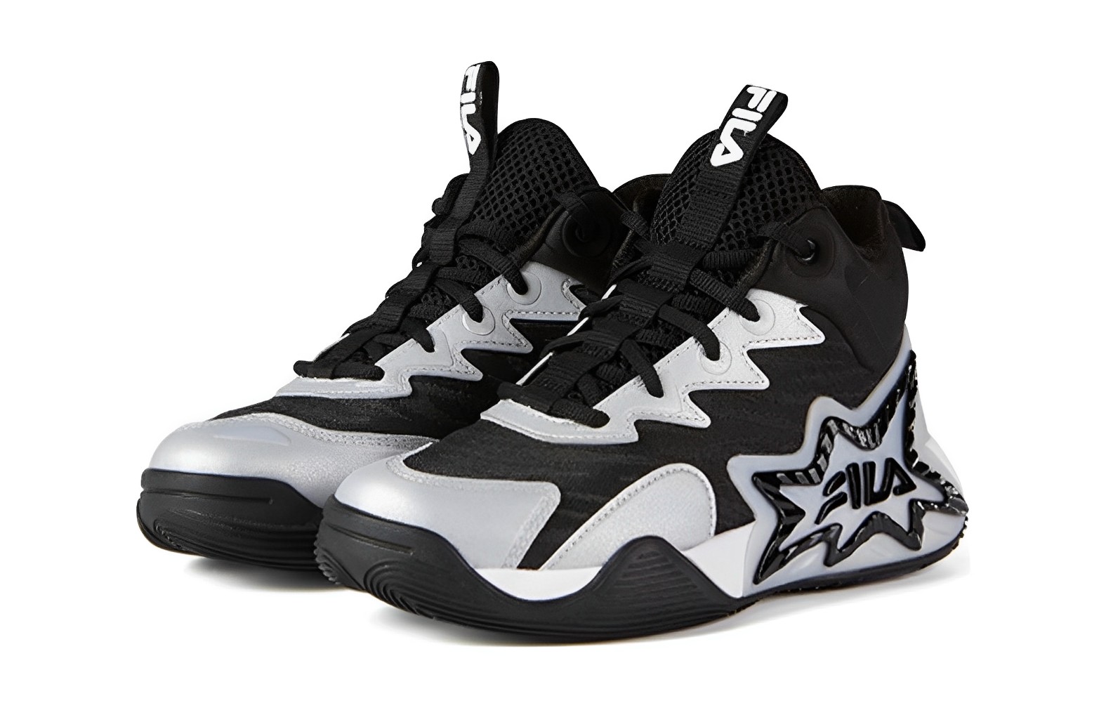 Lookbook 大童 FILA斐樂 防踢減震 低帮 兒童籃球鞋 黑灰