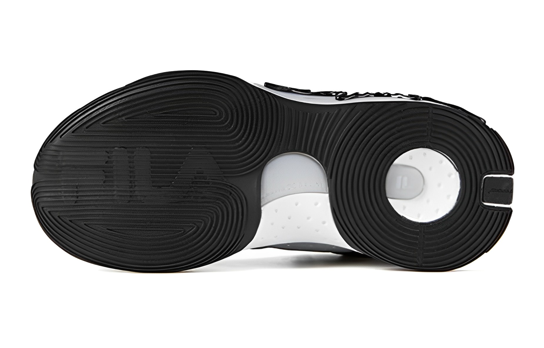 Shop 大童 FILA斐樂 防踢減震 低帮 兒童籃球鞋 黑灰