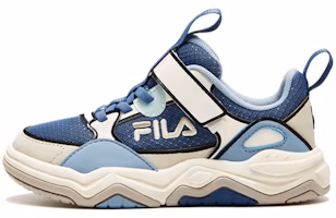 (Preschool) FILA Casual Sneakers 'White Blue Beige' K14B331302FMG (Preschool) FILA Casual Sneakers 'White Blue Beige' K14B331302FMG