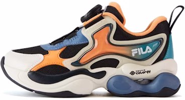 (Preschool) FILA Casual Sneakers 'White Orange Blue' K14B311108FIG (Preschool) FILA Casual Sneakers 'White Orange Blue' K14B311108FIG