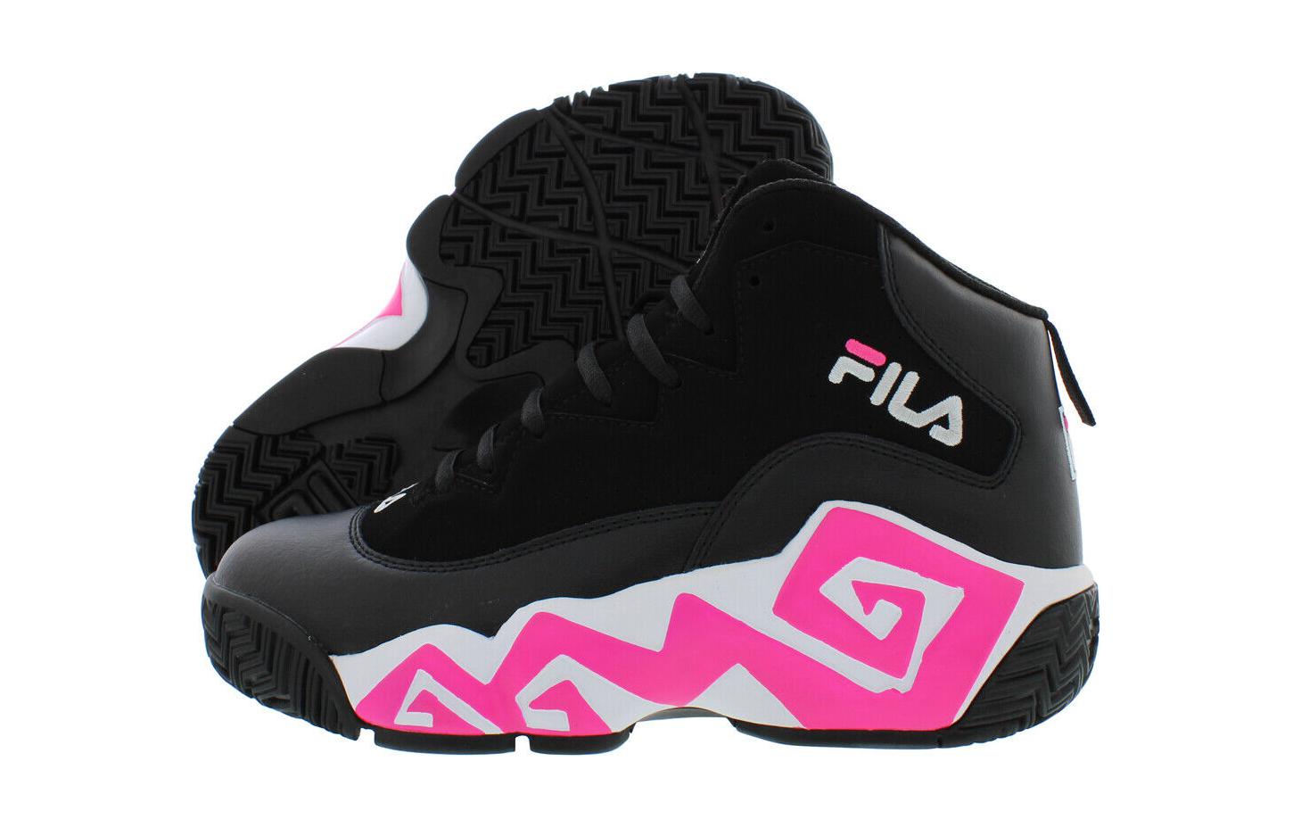 Shop 兒童 FILA 斐樂 Mb 耐磨透氣 中幫 兒童籃球鞋 黑色