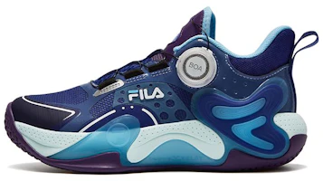 (Preschool) FILA Mid-Top Basketball 'Blue White' K15B332202FMW (Preschool) FILA Mid-Top Basketball 'Blue White' K15B332202FMW