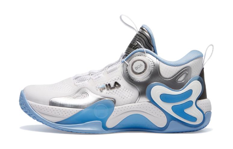 (Preschool) FILA Mid-Top Basketball Shoes 'Silver Blue' K15B322202FSB