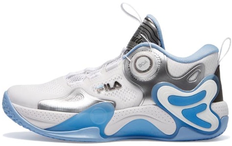 大童 FILA 斐樂 防滑減震耐磨 中筒 兒童籃球鞋 銀藍色 Buy 大童 FILA 斐樂 防滑減震耐磨 中筒 兒童籃球鞋 銀藍色