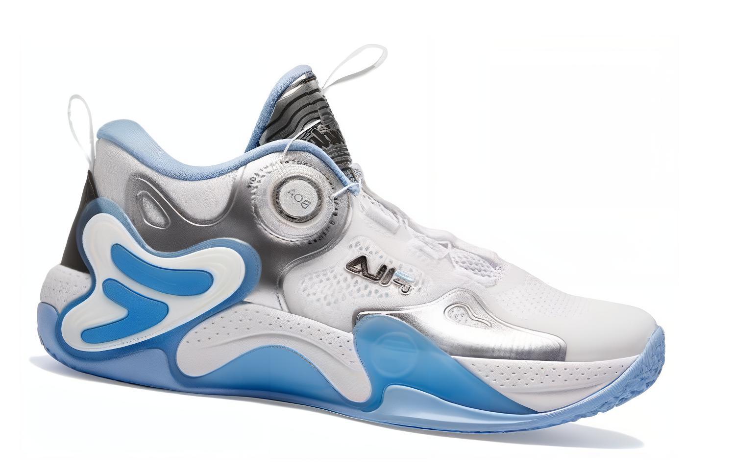 Order (Preschool) FILA Mid-Top Basketball Shoes 'Silver Blue' K15B322202FSB