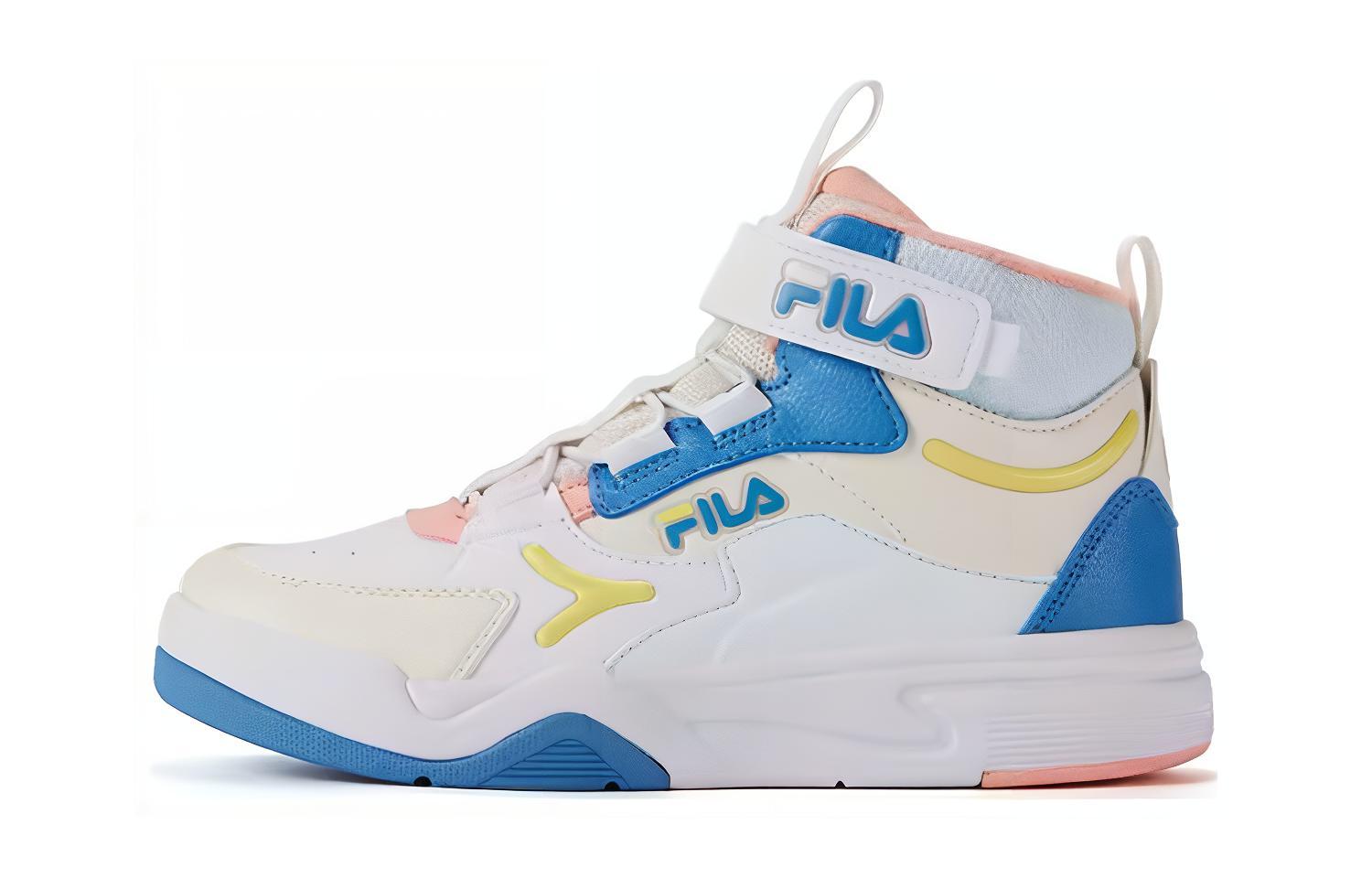 (Preschool) FILA Mid-Top Board Shoe 'Milk White Ground Garment Basket' K15B241304FGL