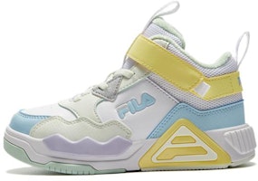 (Preschool) FILA Mid-Top 'White Yellow' K14B341305FWE (Preschool) FILA Mid-Top 'White Yellow' K14B341305FWE