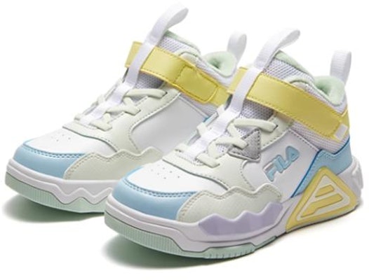(Preschool) FILA Mid-Top 'White Yellow' K14B341305FWE Lookbook (Preschool) FILA Mid-Top 'White Yellow' K14B341305FWE