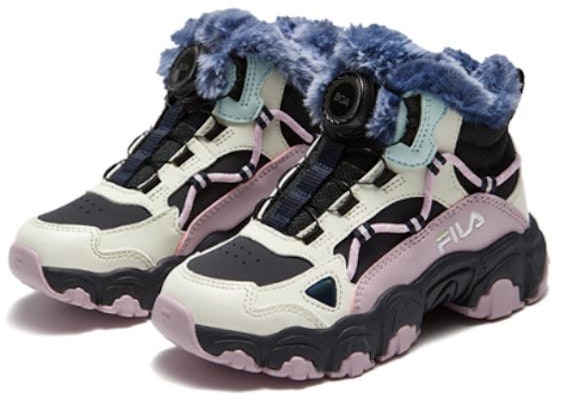 (Youth) FILA High Top Shoes 'Black White Pink' K14B342905PNF Lookbook (Youth) FILA High Top Shoes 'Black White Pink' K14B342905PNF
