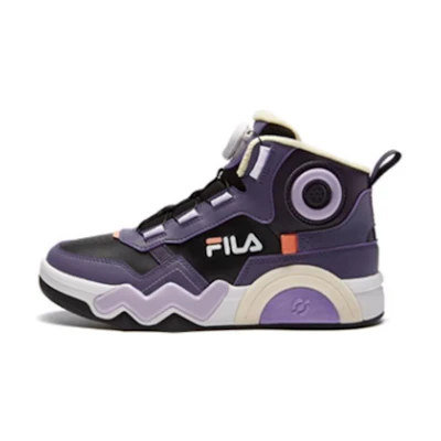 (PS) FILA Mid-Top Running Shoes 'Black Purple CMFT'