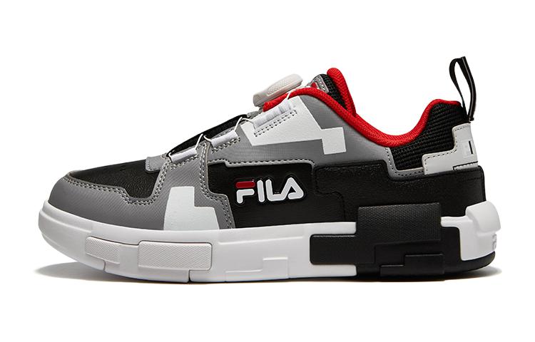 (Youth) FILA Fashion Brick Skate Shoes 'White Grey Black'