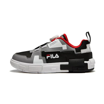 (Youth) FILA Fashion Brick Skate Shoes 'White Grey Black'