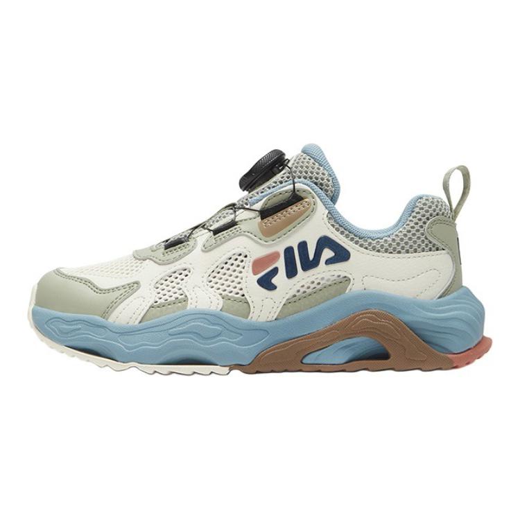 (Preschool) FILA Outdoor Low 'White Green Blue' K15B422502FJA