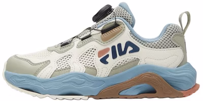 (Preschool) FILA Outdoor Low 'White Green Blue' K15B422502FJA (Preschool) FILA Outdoor Low 'White Green Blue' K15B422502FJA