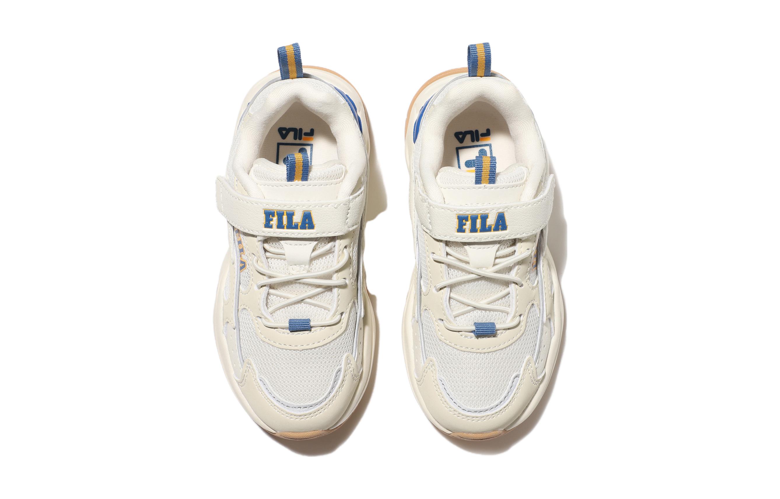 Shop 兒童 FILA斐樂 Rayplyde 運動 透氣 低筒 兒童跑步鞋 米色