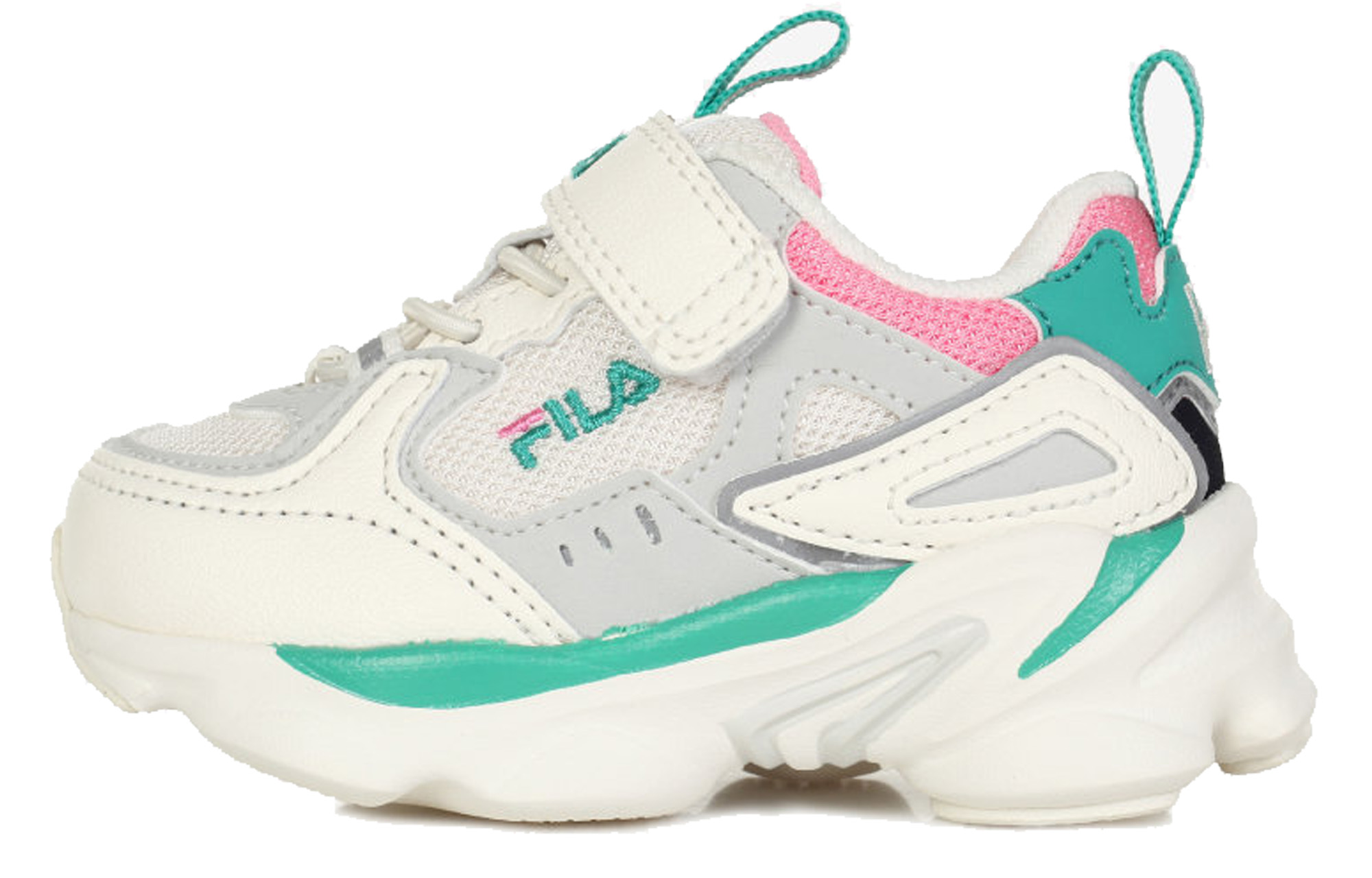 (Preschool) FILA Ray Tracer 'White Green Pink' 3RM01229_149
