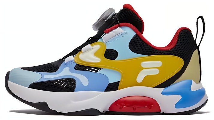 中童 FILA斐樂 復古舒適 防滑耐磨透氣輕便 低筒 兒童跑步鞋 黑藍 Buy 中童 FILA斐樂 復古舒適 防滑耐磨透氣輕便 低筒 兒童跑步鞋 黑藍