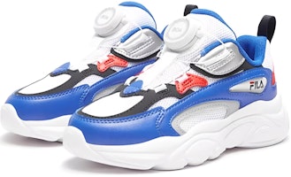 兒童 FILA斐樂 復古舒適 減震防滑 低幫 兒童跑步鞋 藍白色 Lookbook 兒童 FILA斐樂 復古舒適 減震防滑 低幫 兒童跑步鞋 藍白色