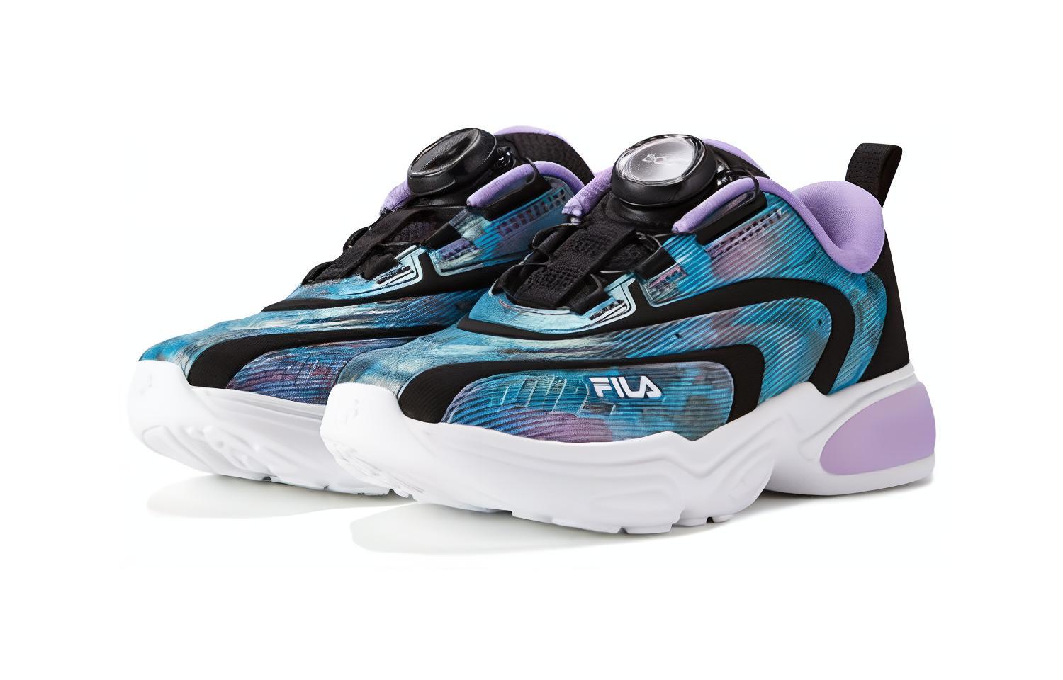 Lookbook (Preschool) FILA Retro Low 'Blue Purple' K14B241104FBV