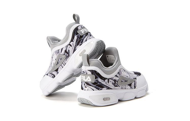 (PS) FILA Retro Running Shoes 'Grey White' 圖 4