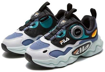 中童 FILA斐乐 復古 減震耐磨 低幫 兒童跑步鞋 天窗藍 Lookbook 中童 FILA斐乐 復古 減震耐磨 低幫 兒童跑步鞋 天窗藍