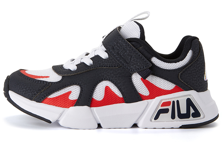 (Preschool) FILA RetroRunning Shoes Black/WhiteRed K14B021103FRN